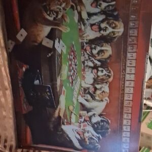 Charming Canine Poker Art Print